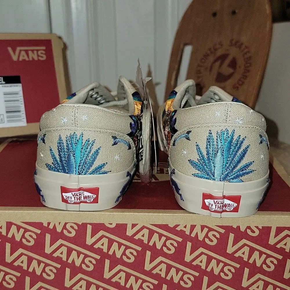 RARE New Vans Desert Embellish Tan Safari Cactus Joshua Tree Size US Mens 10